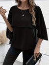 Women's Cape Sleeve Chiffon Shirt