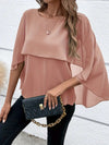 Women's Cape Sleeve Chiffon Shirt